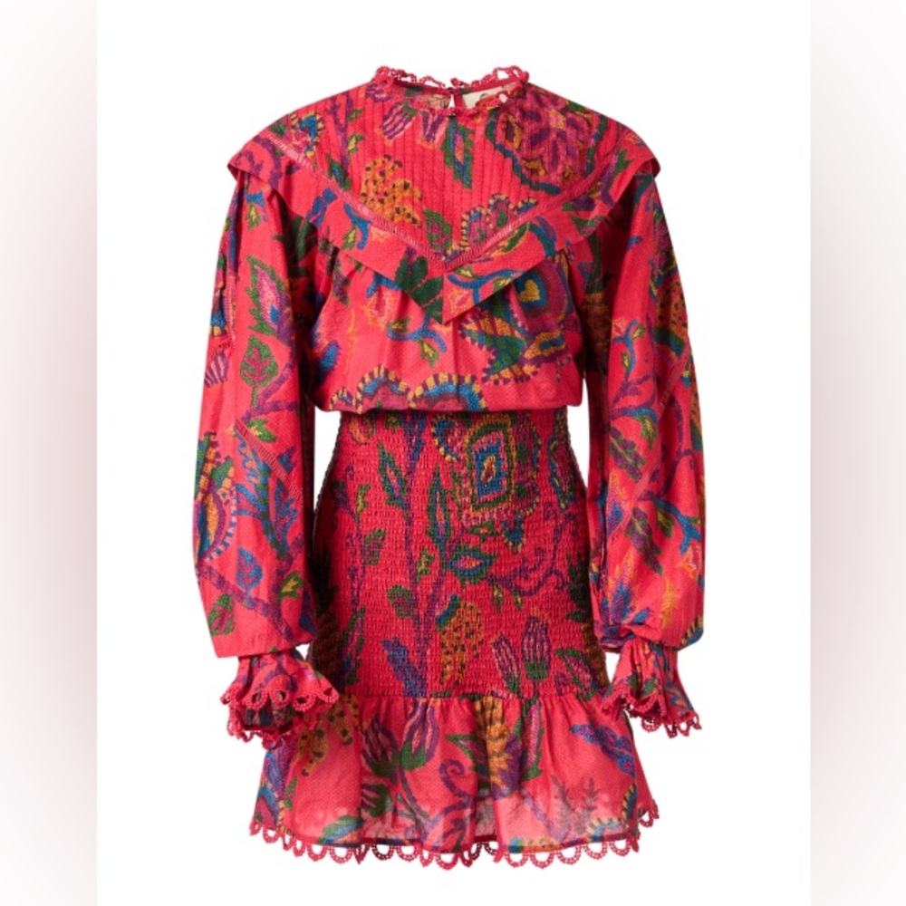 FARM Rio Red Paisley Mini Dress - Picture 7 of 12